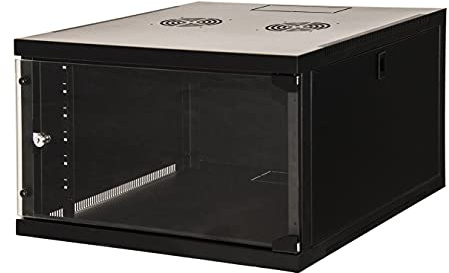 LINK LK1907U66N Armadio Rack 19 6 Unità da Muro 350X 540 X Profondità 600 mm, Nero