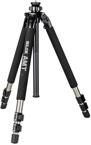 SLIK PRO 700 DX Silver Tripod Legs 71 Tall (615-317) - Heavy Duty AMT Alloy Legs Support up to 44lbs of Heavy telephoto Lenses, Spotting scopes, and Professional Filmmaking Cameras