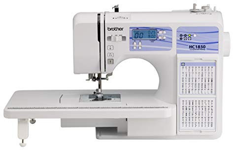 Brother HC1850 Sewing and Quilting Machine, 185 Built-in Stitches, LCD Display, 8 Included Feet