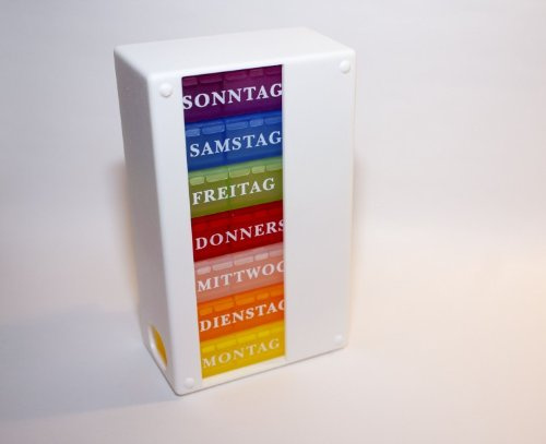 Wochen Medikamentendosierer 7 Tage - weiß (Morgens/Mittags/Abends/Nachts)