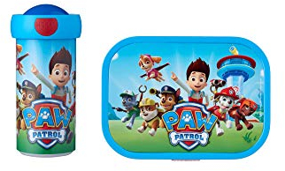 Mepal - Set da Pranzo Campus per Bambini - Bicchiere e Porta Pranzo Lavabile in Lavastoviglie e senza BPA - 300 ml + 750 ml - Paw Patrol