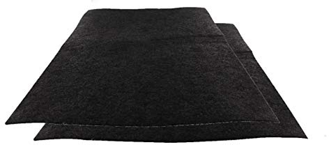 DL-pro 2 tapis filtrants à charbon actif, filtre à charbon, 38 x 55 cm, découpables, universels, pour hotte aspirante
