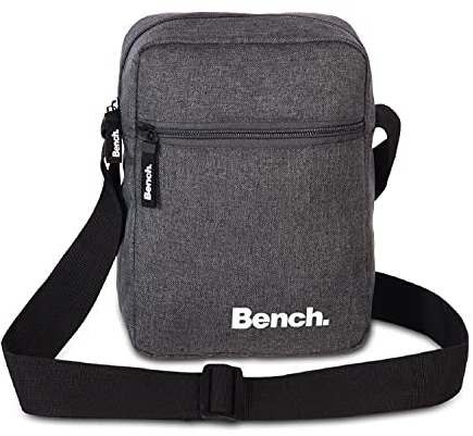 Bench Unisex Umhängetasche - Schultertasche für Damen und Herren, Handtasche, Messenger Bag, Crossbody-Tasche, Hüfttasche, Ideal für Alltag und Reisen, dunkelgrau, 23 x 17 x 8 cm