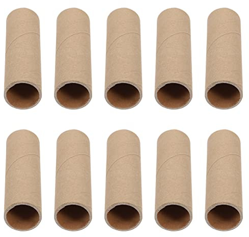 VILLCASE Tubo Carton Artigianato, Cartone Kraft Marrone Rotonda Tubi Rotonda Di Cartone per Artigianato Bambini, Attività e Progetti in Sala di Lezioni