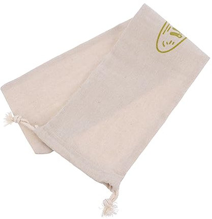 Ciieeo Organic Cotton Bread Bag Drawstring Reusable for Bread Storage for Grocery Shopping Food Storage Bags