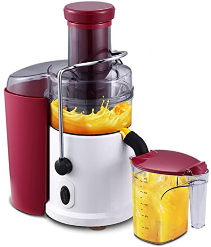 CRBUDY Extracteur de jus à Mastication Lente, Presse à Froid à Large Bouche, extracteur de jus de légumes et de Fruits Frais avec Extraction en Deux étapes, crée du jus de Fruits et de lé