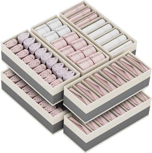 VERONLY Organizaer Schublade Unterwäsche Pax Organizer Faltbare Kleiderschrank Organizer Stoff Schublade mit Grundplatten für Hemnes Kommode, Unterwäsche, Socken, Krawatten,Schal, Handtuch