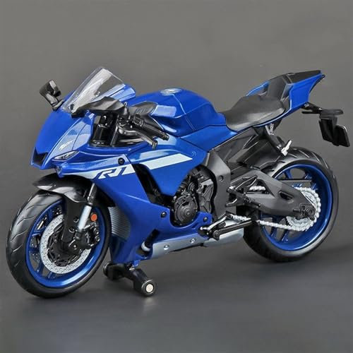 MPODYTSF Maßstabgetreues Modell Motorrad Simulation Diecast Modell Sammlung Geschenk 1:12 Für Yamaha YZF-R1M 60 Für Jubiläum(with Foam Box)