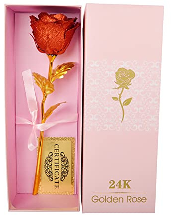 MOVAWAKY Galaxy Rose,Galaxy Rose For Women Forever Rose Heart Box | Valentines Day Gifts For Boyfriend Happy Birthday Mum Gifts For Her Girlfriend Wife Daughter Thanksgiving Valentines Anniversary