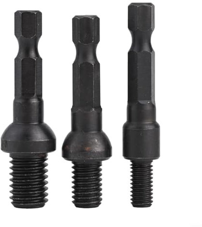 Oniissy Juego de herramientas de destornillador de inserción roscada y perno para colgar – Adaptador de enchufe autorroscante M6-M10 – para proyectos de carpintería – vástago hexagonal de 1/4 pulgadas