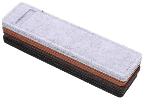 NOLITOY 8 Stück-Pack Filz Notizbuch Federmäppchen mit Minimalistischer Optik Schützend und Widerstandsfähig gegen Ausfransen Praktisches Stifttaschen für Arbeit und Zuhause