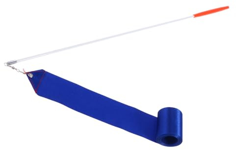CORHAD Gymnastikband mit Fiberglasgriff Rhythmisches Tanzband für Junge Mädchen Blaues Turnband für Gymnastik Tanz Zirkus und Trainingszwecke