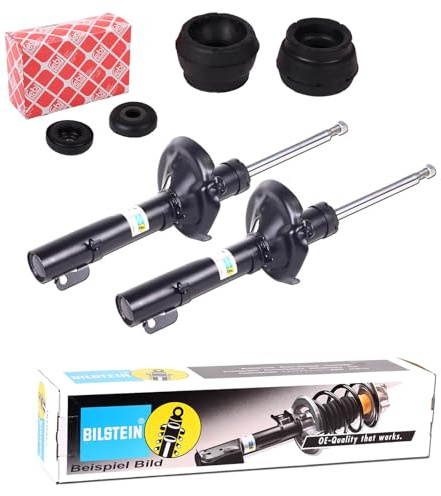 2x Bilstein B4 Stossdämpfer + Domlager vorne | 22-045744 + 09228 für Golf 4 A3 Leon Octavia