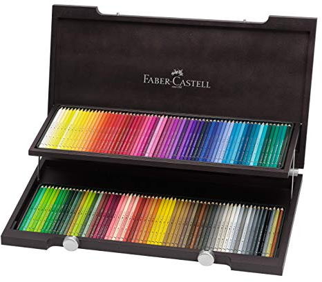 FABER-CASTELL 117513 - Aquarellstiftee Albrecht Dürer, 120 Buntstifte im Holzkoffer