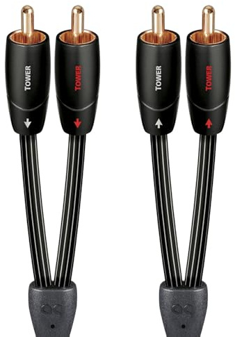Audioquest Tower RCA - Paire de Câbles RCA de 8 m