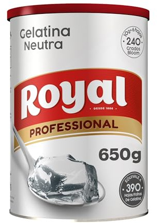 Royal Professional Gelatina Neutra, Preparado en Polvo, Bote 650 g