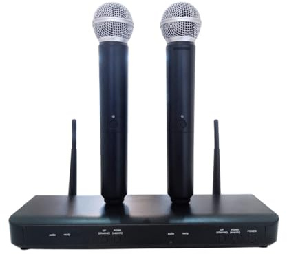 Shure BLX288/B58 UHF Wireless Mikrofonsystem - Perfekt für Kirche, Karaoke - 14-Stunden Akkulaufzeit, 100m Reichweite | Enthält (2) BETA 58A Handheld Vocal Mics, Dual Channel Receiver | S8 Band