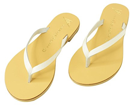 Nicolas Lainas Sandales d'été plates en cuir pour femme - Blanc - Taille 36-40, Blanc., 38 EU