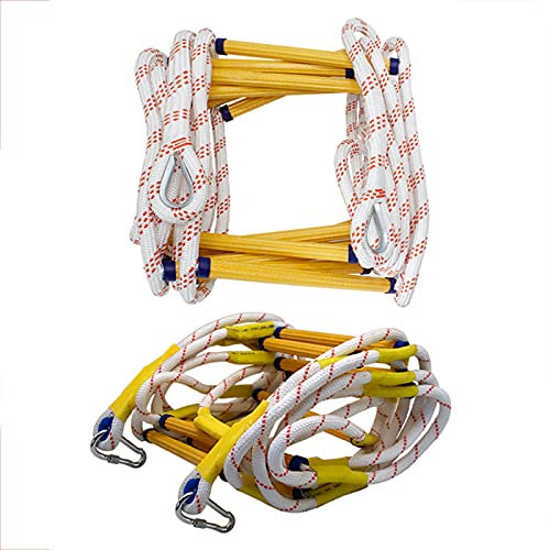 ZXCVBAS Fire Escape Rope Ladder - Flame Resistant Emergency Fire Safety Evacuation Ladder for Kids And Adults, 2-3 Story Fire Rescue Ladder,Rope Ladder,Safety Rope Ladder,4m/13.12ft