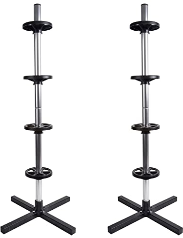 HAC24 2er Set Felgenbaum für 4 Autoreifen samt Felgen Reifenständer Felgenständer bis 225 mm Reifenbreite Reifenbaum Reifenregal