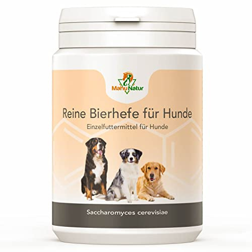 Reine Bierhefe 400g I Pulver Für Hunde, Katzen & Pferde I Naturprodukt Für Haut Und Schönes Fell I Reich An B, E & H-Vitaminen