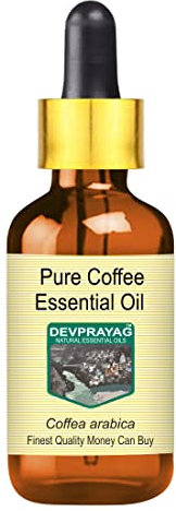 Devprayag Pure Coffee Essential Oil (Coffea Arabica) with Glass Dropper Natural Therapeutic Grade Steam Distilled 5ml (0.16 oz)