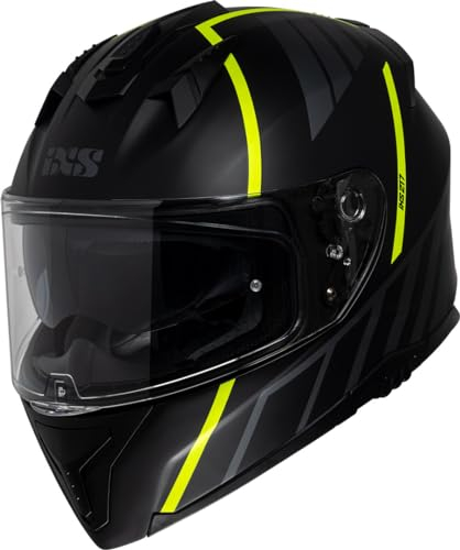 IXS iXS217 2.0 Helm, schwarz matt/gelb, XS (53/54)