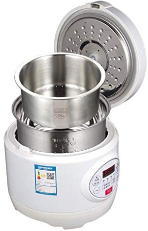 OQHAIR Cuiseur à Riz programmable Intelligent 3L Digital Food Steamer Low Removal Sugar Digital Programmable Rice Cooker & Food Steamer (Couleur : Blanc) (Blanc)