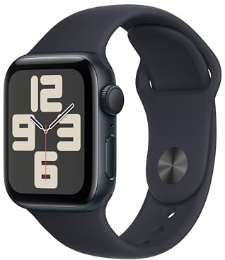 Apple Watch SE (2nd Gen, 2023) [GPS 40mm] Smartwatch with Midnight Aluminium Case with Midnight Sport Band M/L. Fitness & Sleep Tracker, Crash Detection, Heart Rate Monitor