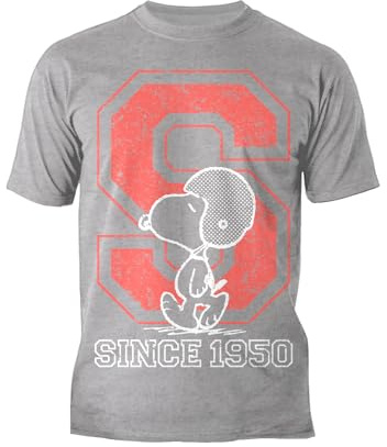 Peanuts Snoopy 02 Quarterback 1950 Official Unisex Gift Retro Graphic Tees