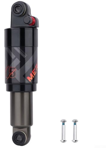 Zoegneer Fahrrad-Luft-Stoßdämpfer-Lockout, Aluminiumlegierung, Stoßdämpfer für Stoßdämpfer, zusammenklappbare Mountainbikes, schwarz (165 mm)