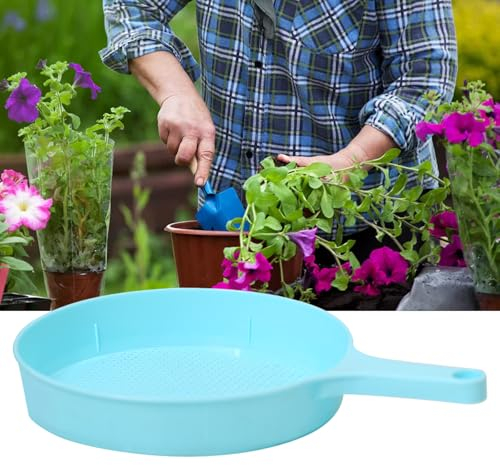 Yueser Durchwurfsieb, Gartensieb Rund Pollensieb Durchwurfsieb für Erde Kompostsieb Sieb Fein Erdsieb Für Garten Sieb Kunststoff Sieb Groß Sieb für Erde Sieb Gartenerde Sandsieb