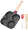 Poêle à Pancakes 4 Emplacements, Poêle Multifonctionnel pour Omelette, Poêle à Pancakes et Omelette Antiadhésive pour Omelette, Pancakes, Hamburger