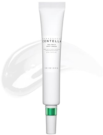 SKIN1004 TEA-TRICA Spot Cream 20ml - Soin Localisé Anti-Imperfections avec 15 Percent Eau de Tea Tree et 1 Percent TECA - Crème Apaisante pour Peaux Acnéiques, Grasses et Sensibles (20)