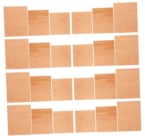 Toyvian 80 Strisce in Legno Massello Per Pavimenti Mini Barche, Spessore 4mm, Larghezza 80mm, Accessori Fai Da Te Per Decorazioni Miniature e Realizzazione Ponti Modellismo Nautico