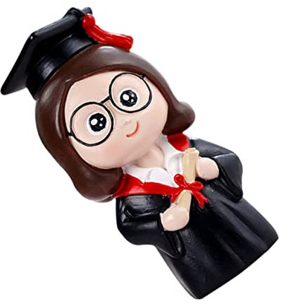 POPETPOP Doktor Figur Kuchen Deko Cartoon Tortendekoration Für Abschlussfeiern Hochwertiges Resin Material Einzigartiges Design Für Unvergessliche Eindrücke Leicht Und Platzsparend Für Grad