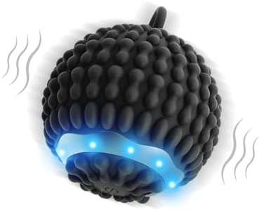 Epstur Rechargeable Vibration Therapy Ball for Hand Tremor & Parkinson's Support - Physical Therapy Massage Device to Reduce Stress, Arthritis Pain Relief, Elderly-Friendly Design for Home/Travel Use