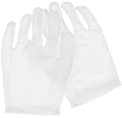 HONITANO 2 Pairs Hydrating Spa Gloves Moisturizing Hand Exfoliating Gloves Bamboo Charcoal Fiber White for Skin Care and Softening