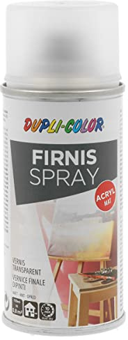 DUPLI-COLOR FIRNIS SPRAY Transparent matt 150 ml - Klarlack | Transparenter Schutzlack für Holz, Metall, Keramik & Kunststoff – wetterfest, UV-beständig, schnelltrocknend