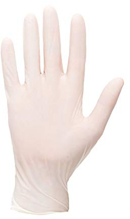 Portwest A910 Powdered Latex Disposable Glove | White, X Large, EN ISO 21420 Dexterity 5, CE Certified, Food Safe