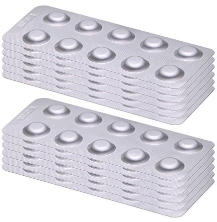 POWERHAUS24 120 Rapid Testtabletten 60 x pH-Wert Phenol Red 60 x DPD1 Chlor