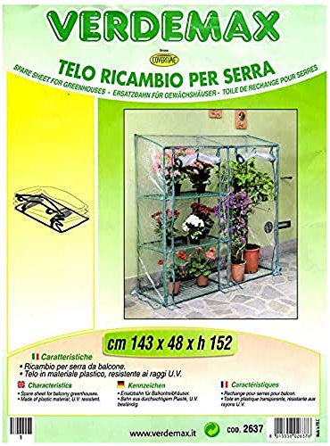 Verdemax Telo di Ricambio per Serra Buganvillea a 3 Ripiani, RIF. 2637