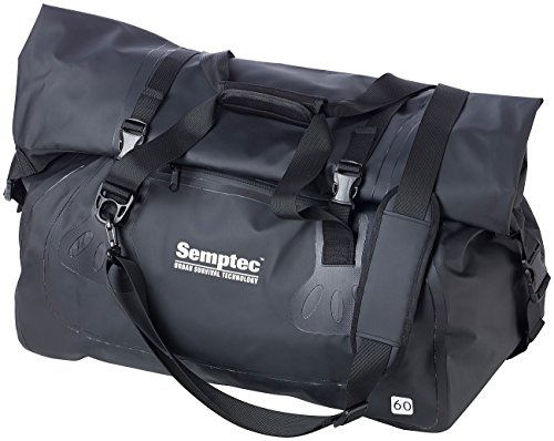 Semptec Urban Survival Technology Sporttasche: wasserdichte Profi-Outdoor- und Reisetasche aus LKW-Plane, 60 Liter (Sporttasche aus LKW Plane, Reisetasche & Rucksack wasserdicht, Schnee)