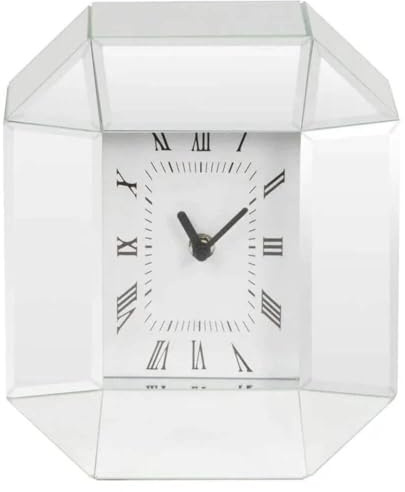 Hestia Mirror Octagonal Mantel Clock