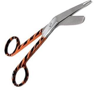 Lister, forbici per bendaggi, 14 cm, colore diverso, per infermieristica, per uso professionale e domestico (arancione)