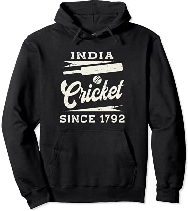 Vintage India Cricket Since 1792 Pullover Hoodie