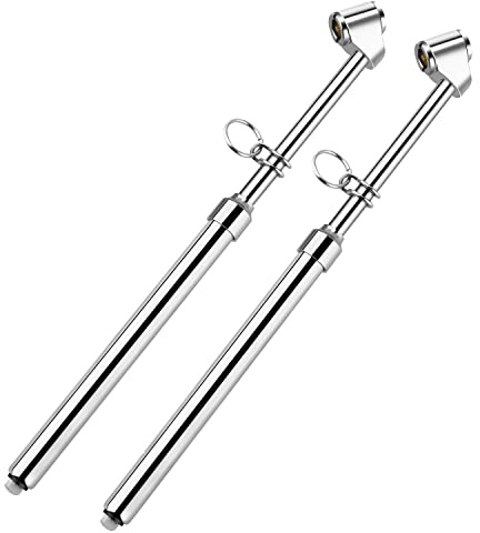 ATsafepro Truck Tire Pressure Gauge,Heavy Duty Pen Tire Gauge Range to 150PSI/10Bar,Dual Head Air Pressure Gauge (Pack of 2)
