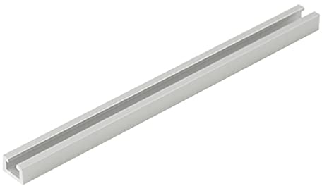 TEN-HIGH 500 * 11 * 8mm T Nut Schiene,ein Stück T-nutenschiene Track Aluminiumlegierung T Schiene Holzbearbeitung T-slot Nut Gehrungsschiene für Routertisch,Wandstärke:2mm,Aluminiumfarbe