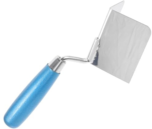 CALLARON Inside Corner Trowel 7.48 Inch Drywall Finishing Tool with Ergonomic Handle for Smooth Corner Plastering and Rounded Edge Trimming