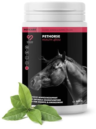 Peticare Cure Articulaire en Poudre pour Chevaux | Soutient Les Articulations & Tendons, Cartilage | Ingrédients Naturels pour Toutes Âges & Poneys | avec MSM & Moule Verte | petHorse Health 4602